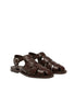 Methoni Classic Caged Fisherman Sandal for Men - Buckled Leather Fisherman Sandals