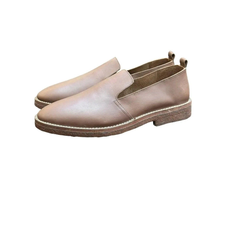 Montirone Crepe-Sole Gusset Slip-On for Men - Casual Leather Slip-On Shoes