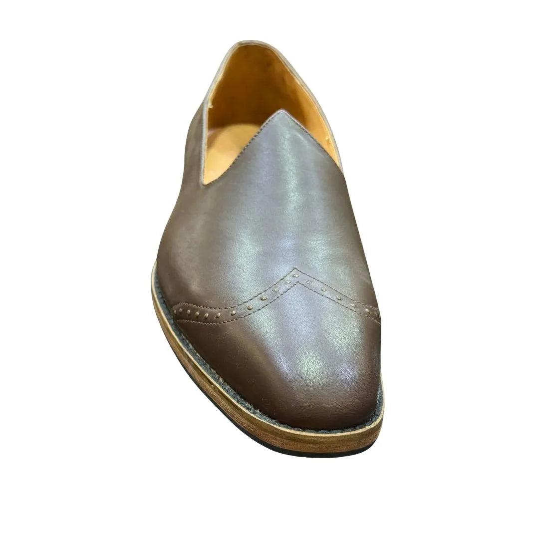 Muscoline Brogue-Cap Nagra Nagra for Men - Handmade Leather Nagra Shoes