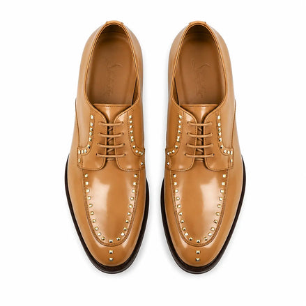 Mortlach Studded Apron Derby for Men - Goodyear Welted Leather Formal Shoes