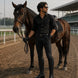 Toledo Men's Lace-Up Polo Riding Boots – Tall Black Leather Field Boots for Polo