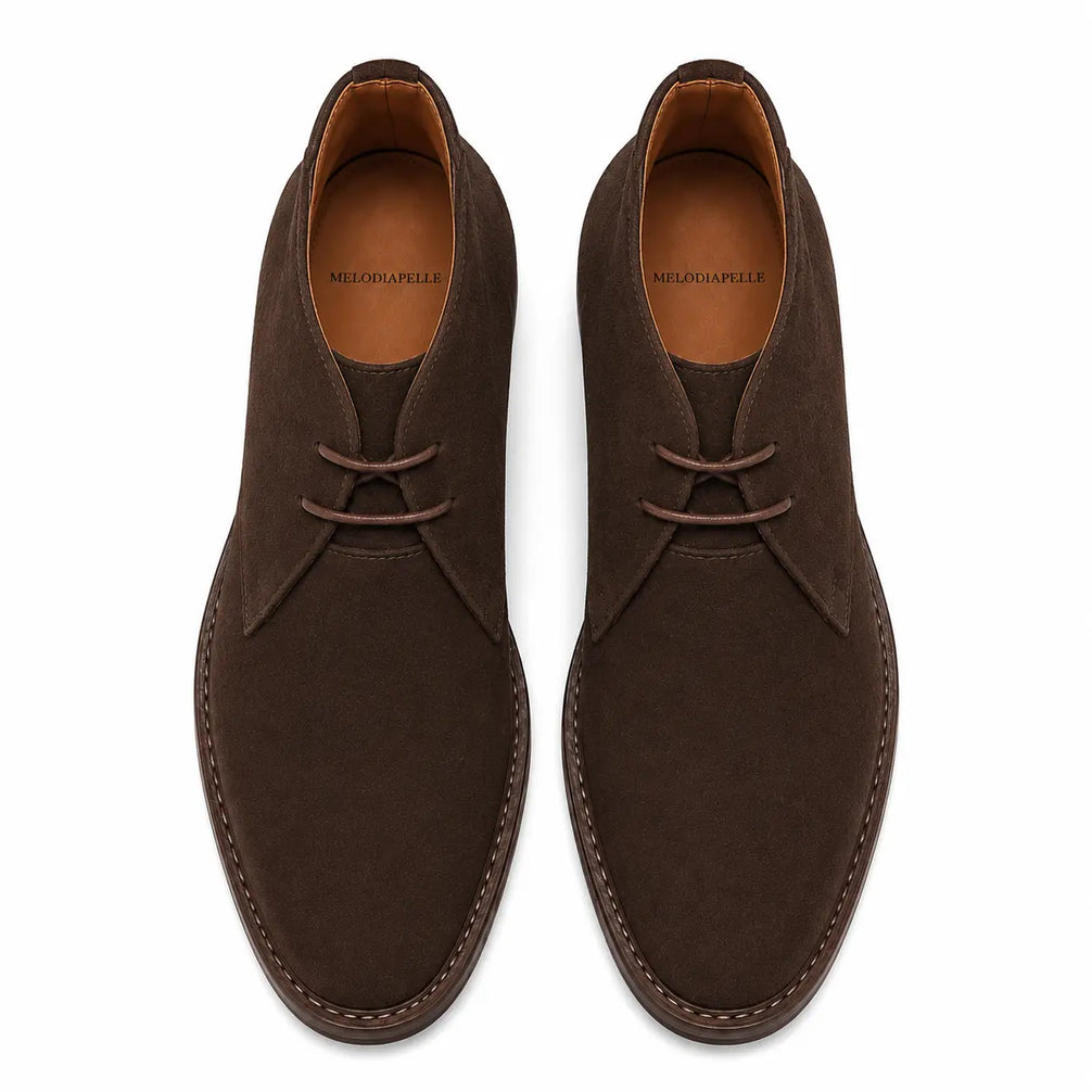 Maringa Suede Chukka Boot for Men - Goodyear Welted Leather Sole Boots
