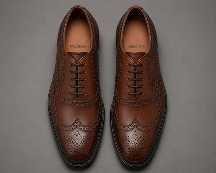 Mazaro Wingtip Brogue Oxford for Men - Goodyear Welted Full-Grain Leather Shoes