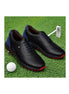 Maybole Contrast-Heel Wingtip Spikeless Golf Shoe for Men - Brogued Leather Spikeless Golf Shoes