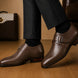 Modica Single Monk Cap-Toe Shoes for Men - Handmade Leather Formal Shoes
