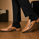 Molveno Croc-Embossed Slit Mule for Men - Backless Block-Heel Slip-On Shoes