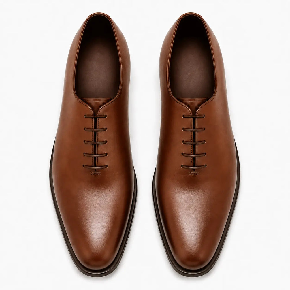 Macao Wholecut Oxford for Men - Goodyear Welted Seamless Leather Dress Shoes