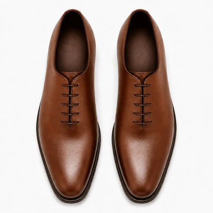 Macao Wholecut Oxford for Men - Goodyear Welted Seamless Leather Dress Shoes