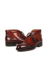 Mawsynram Burnished Cap-Toe Chukka Boot for Men - Hand-Burnished Chukka Boots