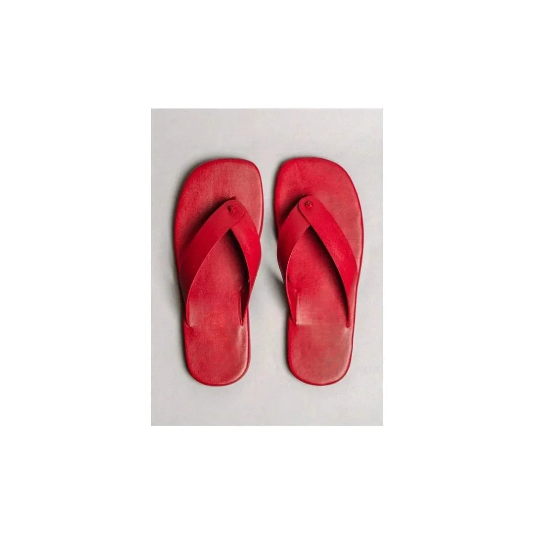 Masnou Bright Thong Flip-Flop for Men - Leather Flip-Flops