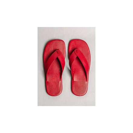 Masnou Bright Thong Flip-Flop for Men - Leather Flip-Flops
