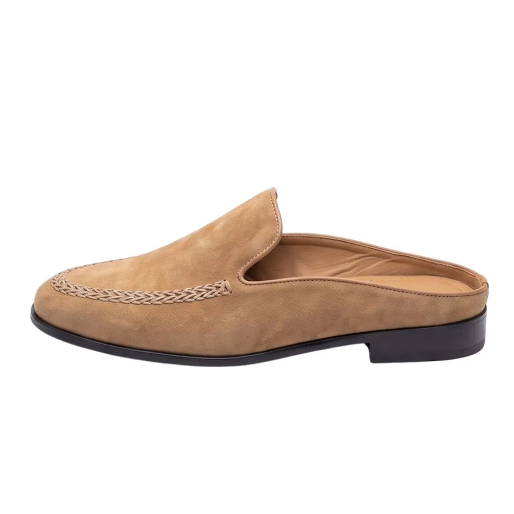 Mortaso Suede Mule Mule for Men - Suede Backless Loafers