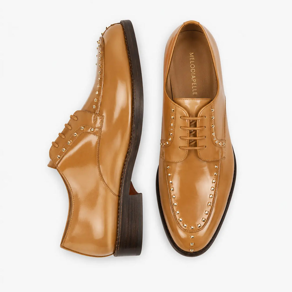 Mortlach Studded Apron Derby for Men - Goodyear Welted Leather Formal Shoes