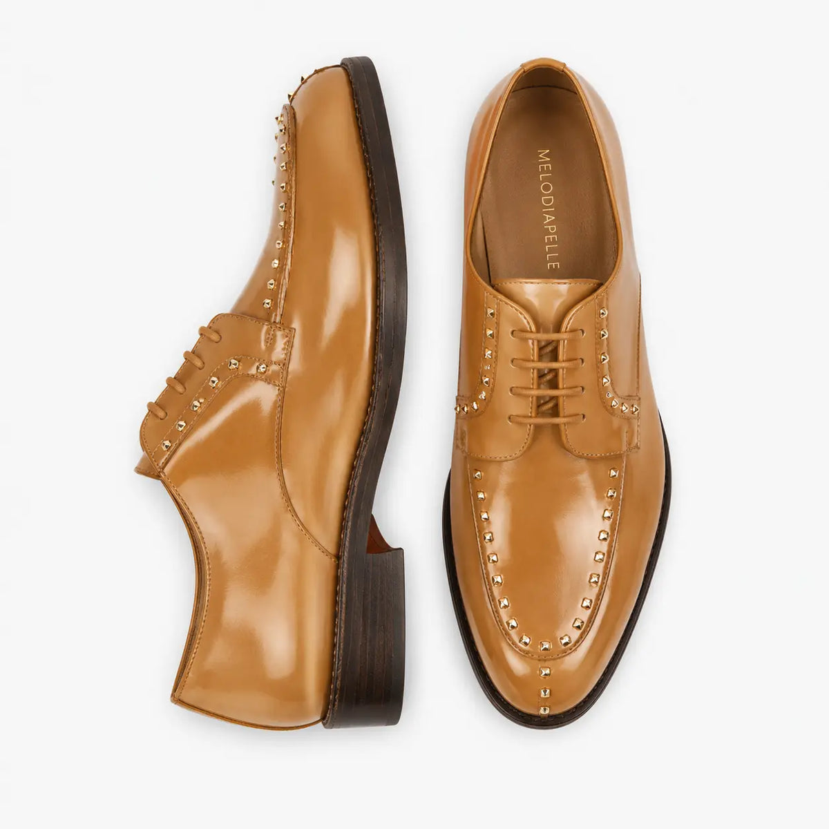 Mortlach Studded Apron Derby for Men - Goodyear Welted Leather Formal Shoes