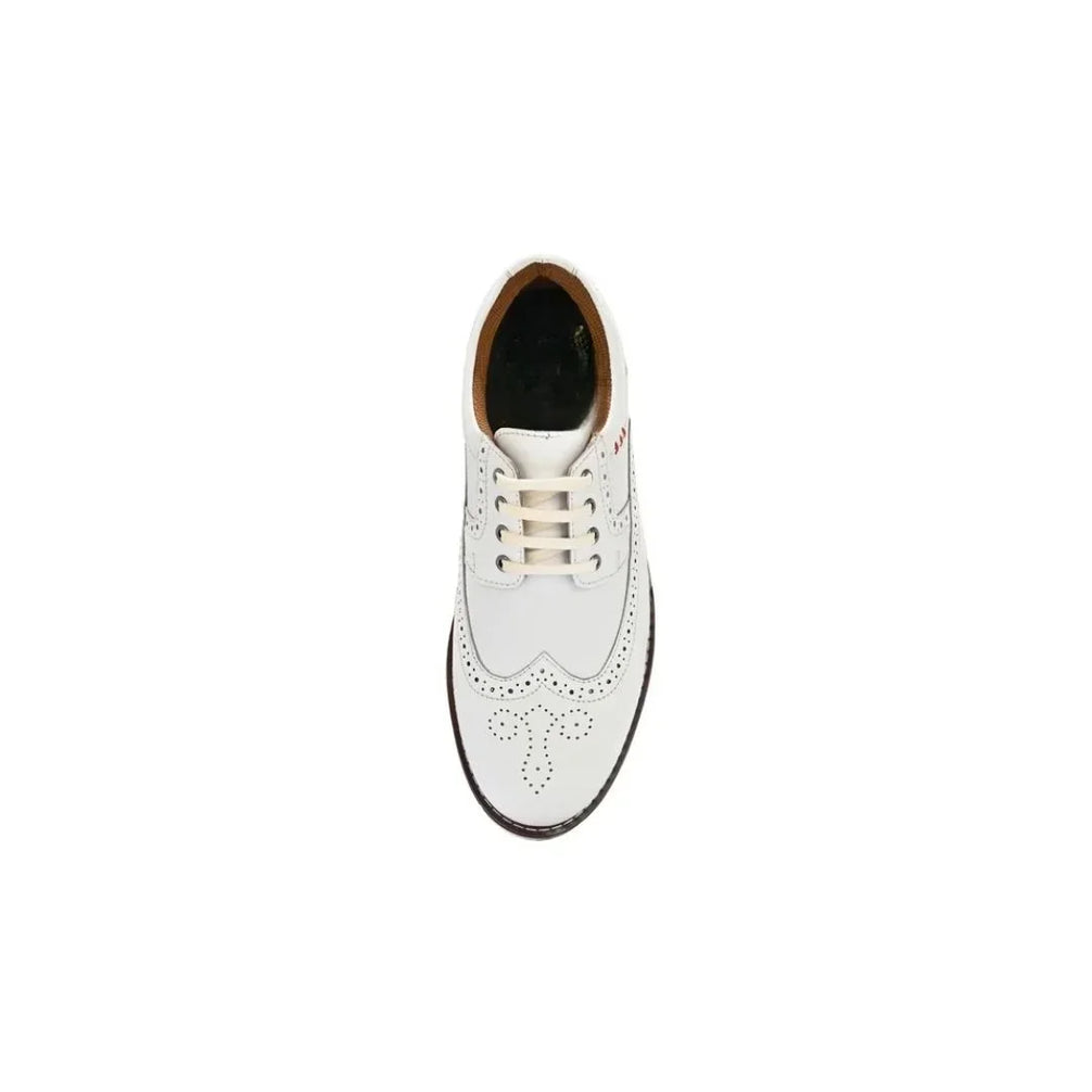 Musselburgh Classic Wingtip Cleated Golf Shoe for Men - Brogued Leather Golf Shoes