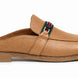Mirepoix Web-Stripe Grained Mule for Men - Backless Block-Heel Shoes