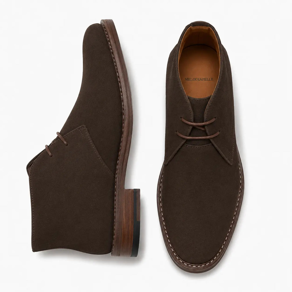 Maringa Suede Chukka Boot for Men - Goodyear Welted Leather Sole Boots