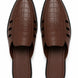Melfi Croc-Embossed Slit-Vamp Mule for Men - Backless Block-Heel Shoes