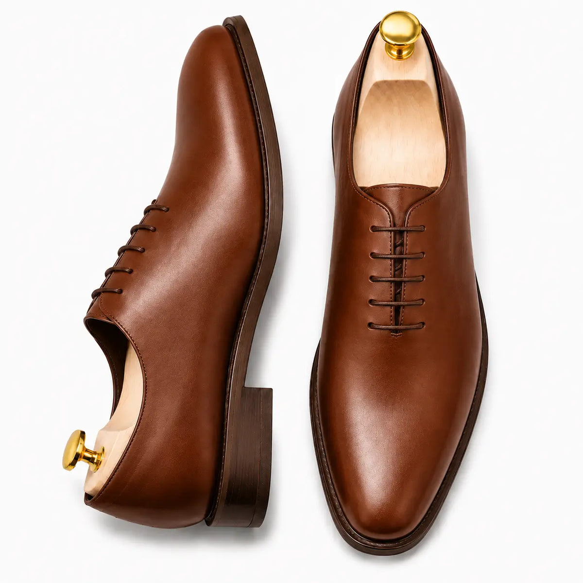 Macao Wholecut Oxford for Men - Goodyear Welted Seamless Leather Dress Shoes