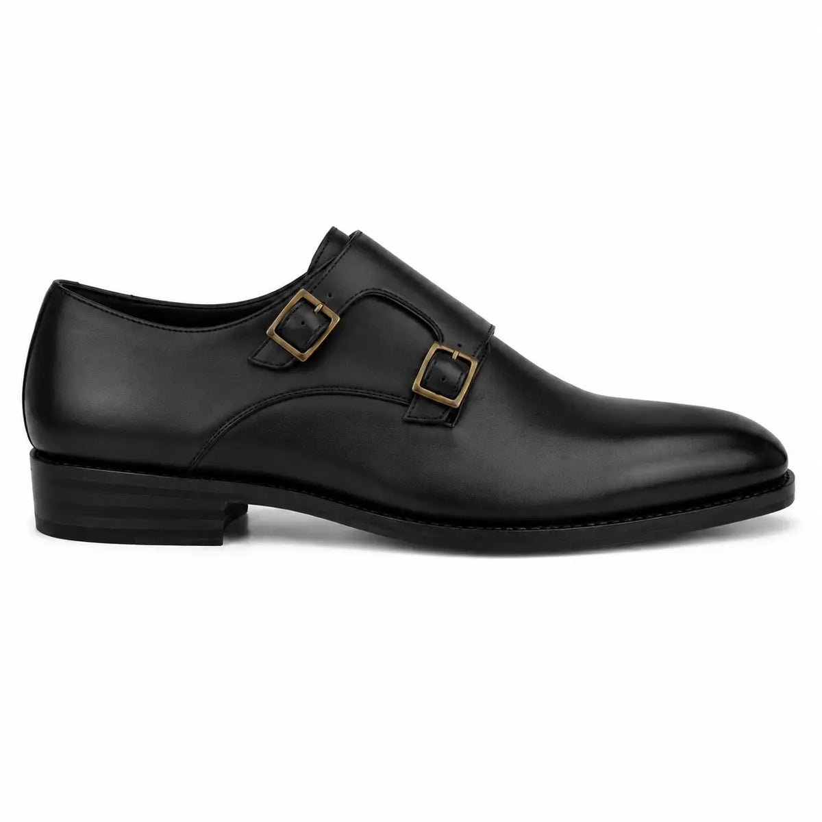 Mexico Double Monk Strap for Men - Hand-Burnished Goodyear Welted Leather Shoes