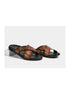 Meco Croc-Band Cross Slide for Men - Two-Texture Leather Slides