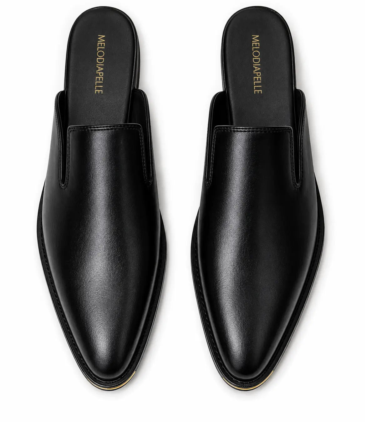 Mantova Burnished Leather Mule for Men - Backless Open-Heel Dress Shoes