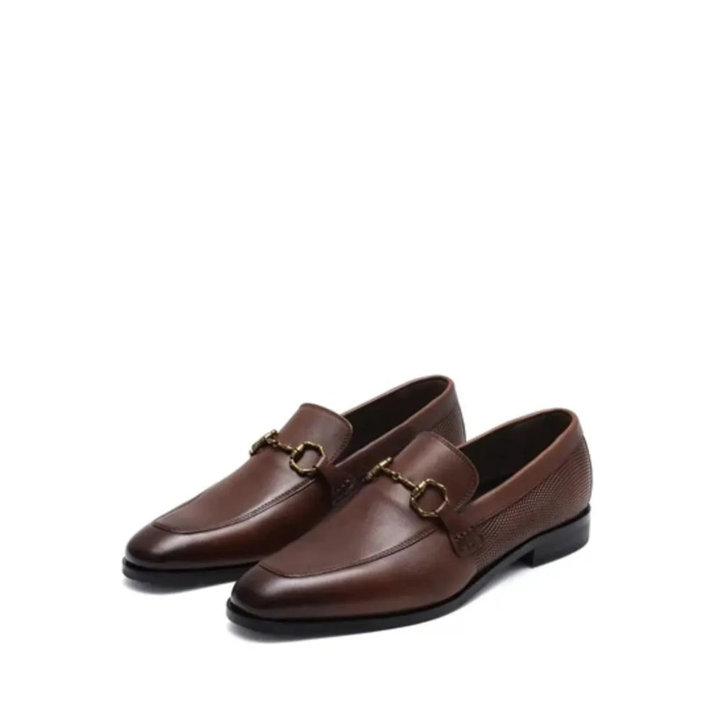 Montefano Slim Horsebit Loafer for Men - Leather Horsebit Loafers