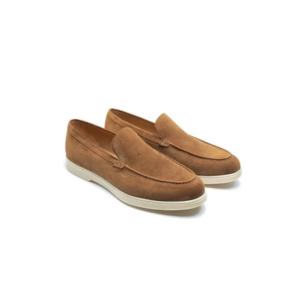 Mendatica Seamed Suede Walk Loafer for Men - Soft Suede Slip-On Loafers
