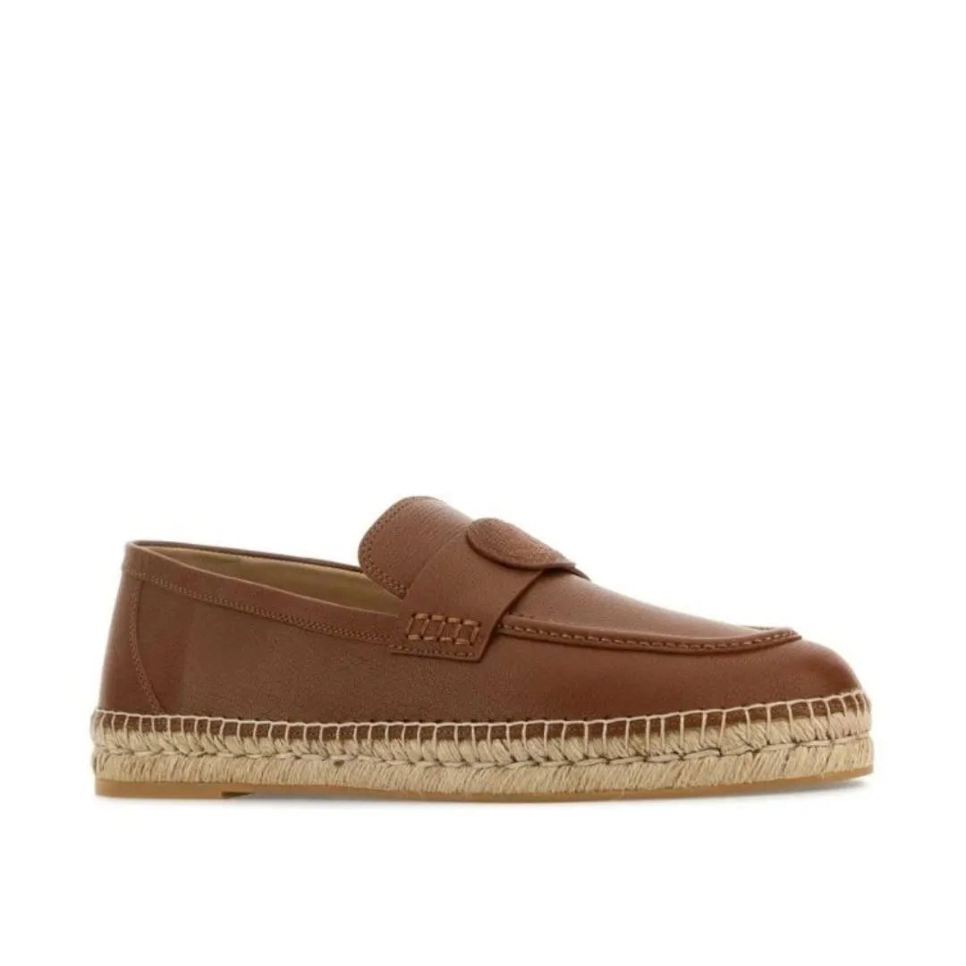 Moncao Leather Penny Espadrille for Men - Leather Espadrilles
