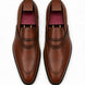 Mirasol Two-Tone Crossed-Strap Dress Loafer for Men - Hand-Patina Leather Shoes
