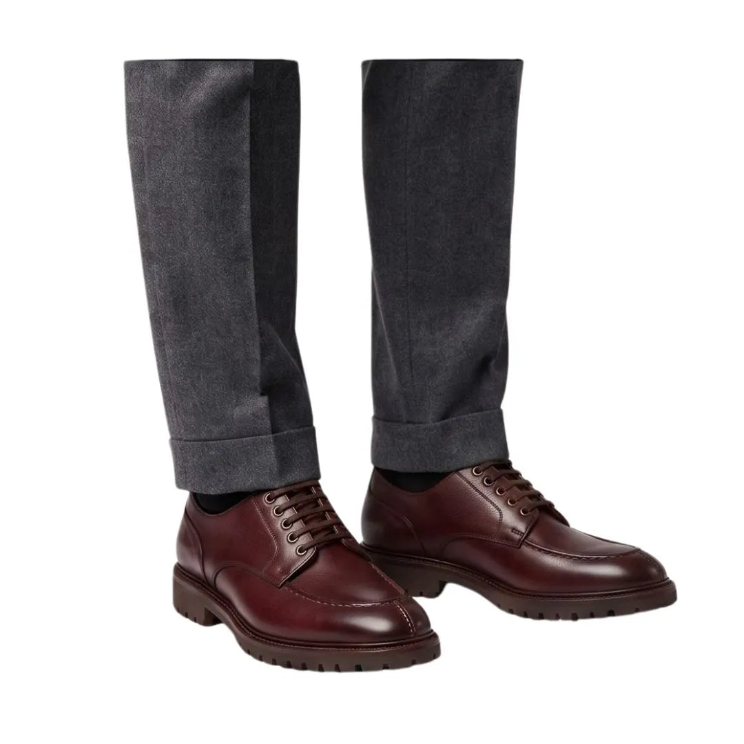 Martignana Apron Lug-Sole Derby for Men - Chunky Leather Derby Shoes
