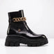 Moscazzano Chain-Strap Platform Buckle Boot for Men - Chunky Leather Buckle Boots