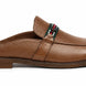 Mirepoix Web-Stripe Grained Mule for Men - Backless Block-Heel Shoes