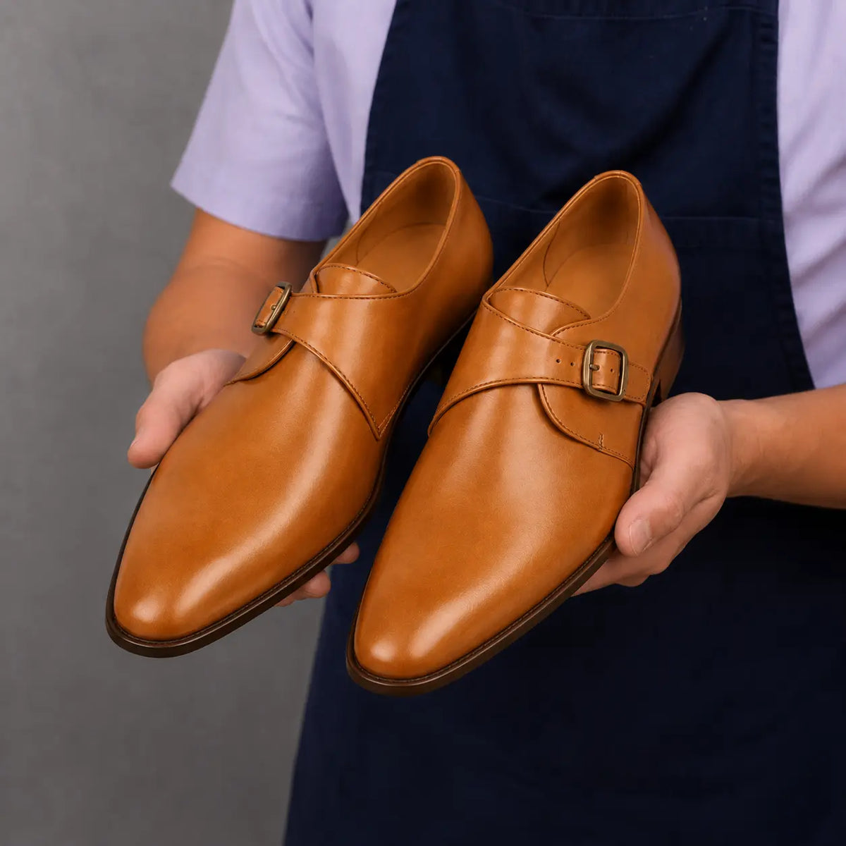 Madrid Single Monk Strap for Men - Goodyear Welted Full-Grain Leather Shoes