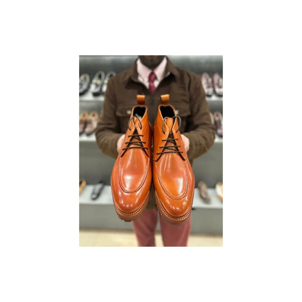 Mandi Split-Toe Chukka Boot for Men - Hand-Stitched Chukka Boots