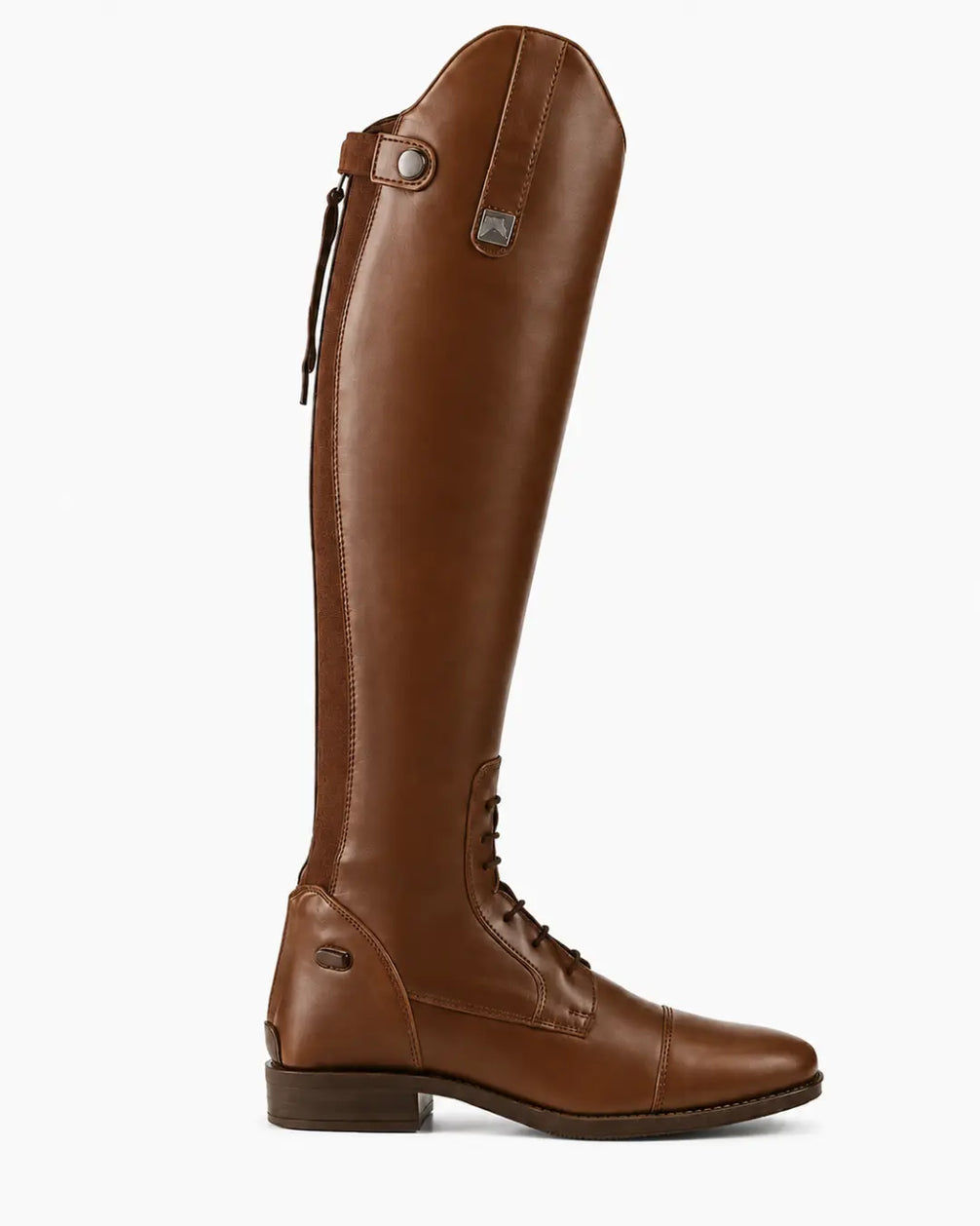 Toledo Men's Lace-Up Polo Riding Boots – Tall Black Leather Field Boots for Polo