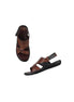 Makrygialos Cross-Strap Sandal for Men - Back-Strap Leather Sandals