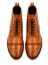 Mendoza Full-Brogue Cap-Toe Boot for Men - Handmade Leather Lace-Up Boots