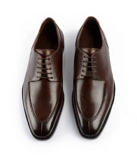 Masone Long Split-Toe Derby for Men - Polished Leather Office Shoes