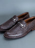Montefelcino Croc Horsebit Loafer for Men - Croc-Embossed Horsebit Loafers