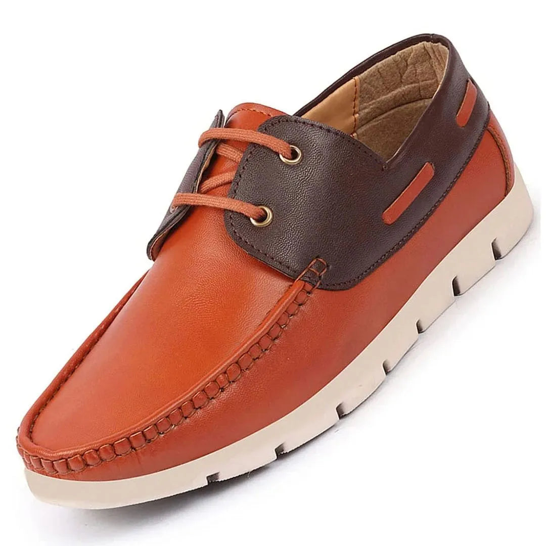 Montmelo Contrast-Collar Boat Shoe for Men - Two-Tone Boat Shoes