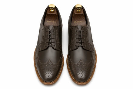 Morano Wingtip Brogue Derby for Men - Goodyear Welted Full-Grain Leather Shoes