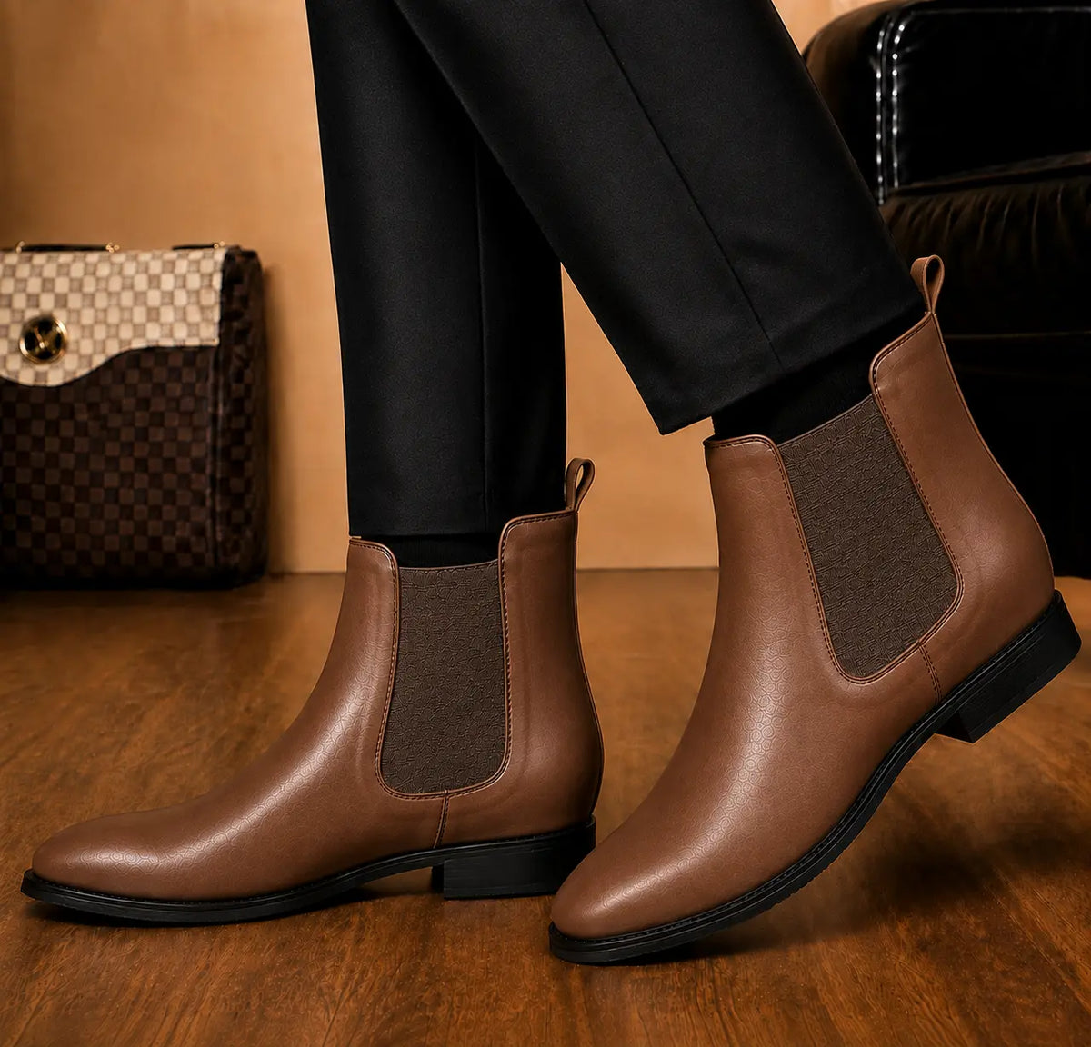 Mazarine Chelsea Boot for Men - Goodyear Welted Full-Grain Leather Boots