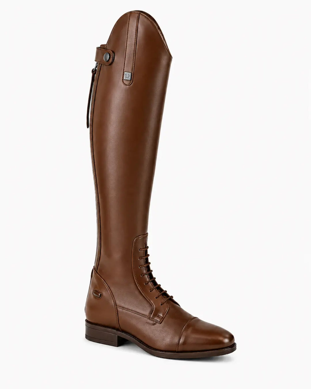 Toledo Men's Lace-Up Polo Riding Boots – Tall Black Leather Field Boots for Polo