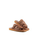 Messini Ruched Slide Sandal for Men - Soft Leather Slide Sandals