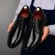 Matera Plain-Toe Derby for Men - Goodyear Welted Mirror-Polish Formal Shoes
