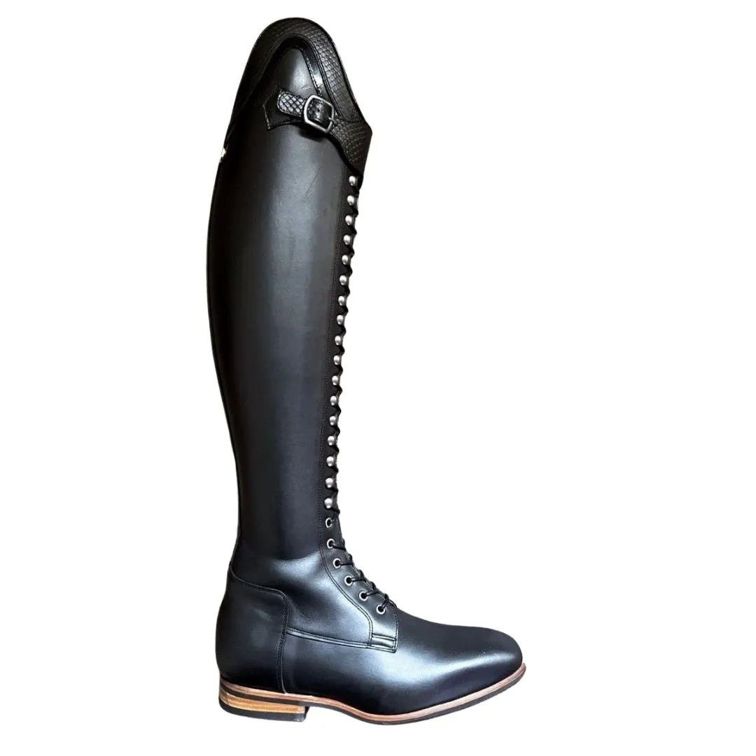 Madrigueras Studded Lace Field Field Riding Boot for Men - Lace-Front Leather Riding Boots