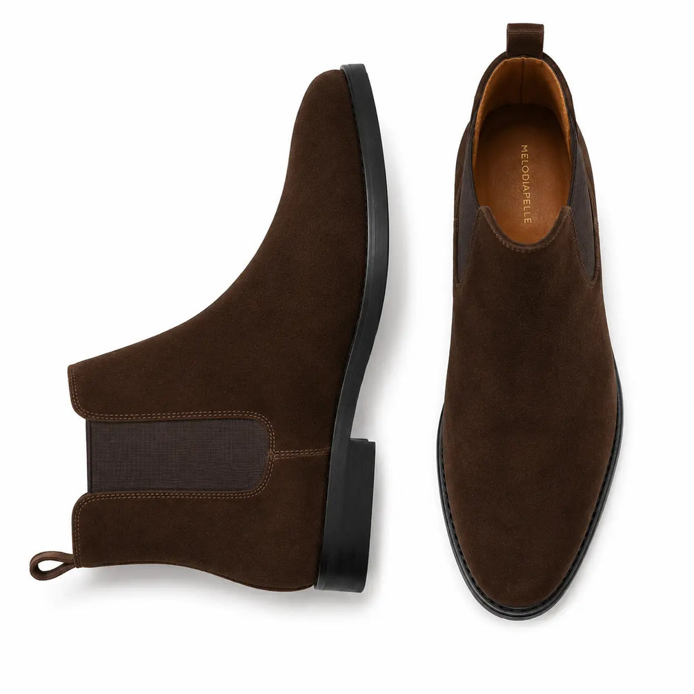 Moorgate Suede Chelsea Boot for Men - Goodyear Welted Leather Chelsea Boots