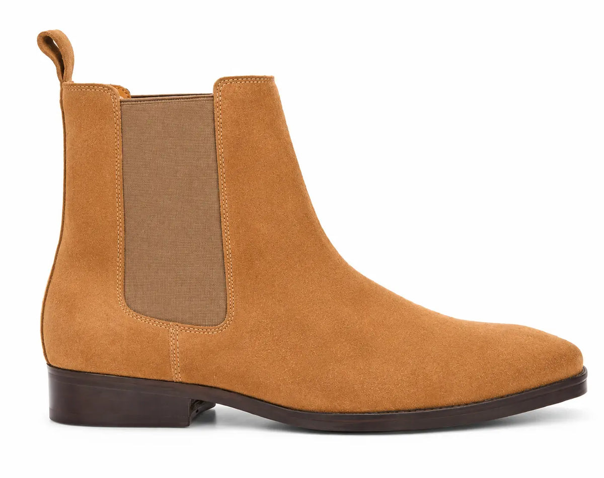 Moorfield Slim Chelsea Boot for Men - Goodyear Welted Suede Chelsea Boots