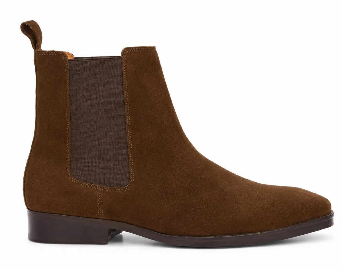 Moorfield Slim Chelsea Boot for Men - Goodyear Welted Suede Chelsea Boots